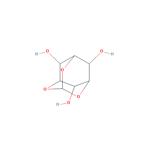 1,3,5-O-METHYLIDYNE-MYO-INOSITOL (CAS: 98510-20-4) - Chemical Structure and Molecular Formula 