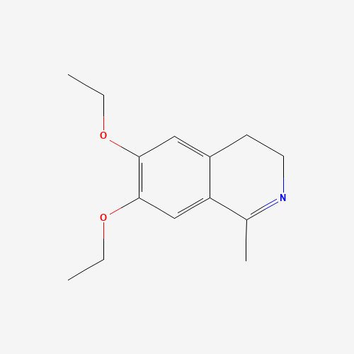 1-METHYL-6,7-DIETHOXY-3,4-DIHYDROISOQUINOLINE (CAS: 99155-80-3) - Chemical Structure and Molecular Formula 