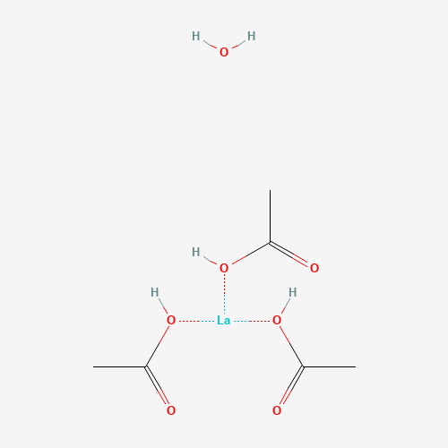 LANTHANUM ACETATE HYDRATE (CAS: 100587-90-4) - Chemical Structure and Molecular Formula 