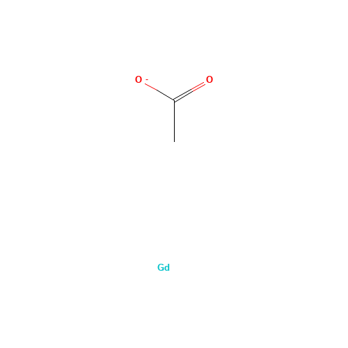 GADOLINIUM (III) ACETATE HYDRATE (CAS: 100587-93-7) - Chemical Structure and Molecular Formula 