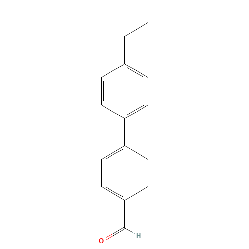 4'-ETHYLBIPHENYL-4-CARBOXALDEHYDE (CAS: 101002-44-2) - Chemical Structure and Molecular Formula 