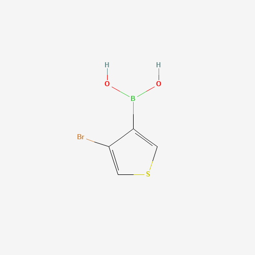 3-BROMOTHIOPHENE-4-BORONIC ACID (CAS: 101084-76-8) - Chemical Structure and Molecular Formula 