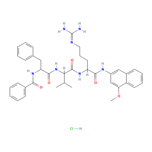 BZ-PHE-VAL-ARG-4M-BETA-NA HCL (CAS: 102029-41-4) - Related Chemical Product