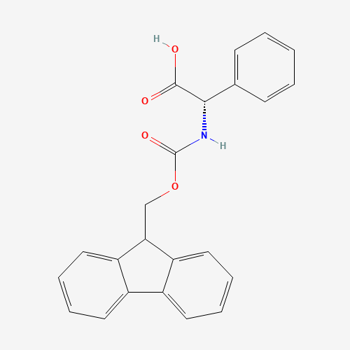 Fmoc-L-phenylglycine (CAS: 102410-65-1) - Chemical Structure and Molecular Formula 
