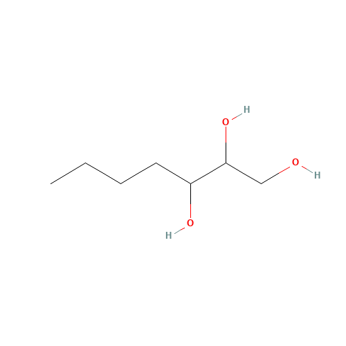 1,2,3-HEPTANETRIOL (CAS: 103404-57-5) - Chemical Structure and Molecular Formula 