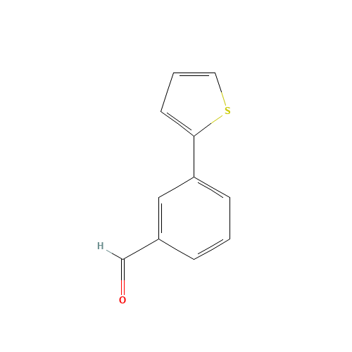 3-(2-Thienyl)benzaldehyde (CAS: 103668-99-1) - Chemical Structure and Molecular Formula 