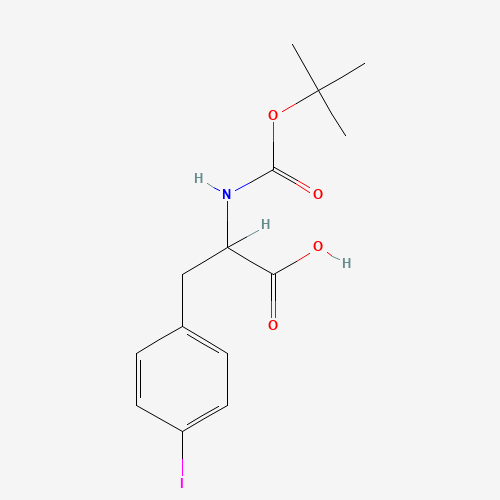 BOC-P-IODO-DL-PHE-OH (CAS: 103882-09-3) - Chemical Structure and Molecular Formula 