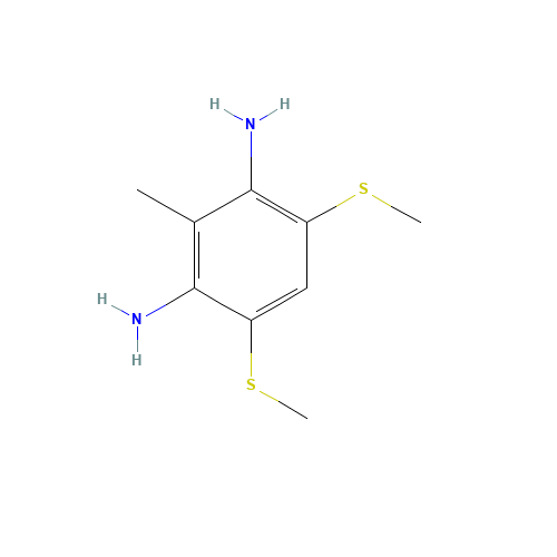 3,5-Dimethylthio-2,6-diaminotoluene (CAS: 104983-85-9) - Chemical Structure and Molecular Formula 