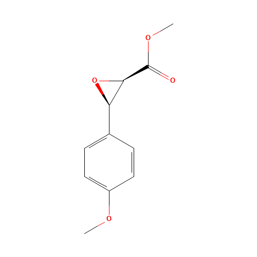 METHYL (2R,3S)-2,3-EPOXY-3-(4-METHOXYPHENYL)PROPIONATE (CAS: 105560-93-8) - Chemical Structure and Molecular Formula 