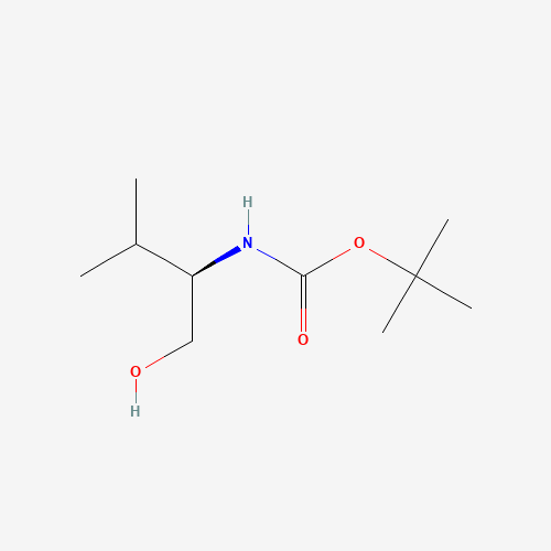 N-Boc-D-Valino (CAS: 106391-87-1) - Chemical Structure and Molecular Formula 