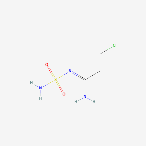 3-CHLORO-N-SULPHAMYLPROPIONAMIDINE (CAS: 106492-70-0) - Chemical Structure and Molecular Formula 