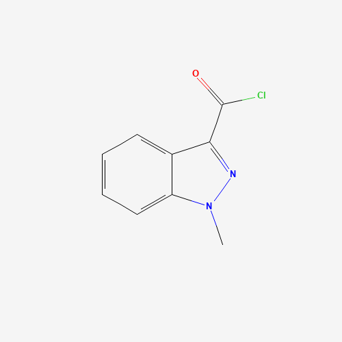 1-METHYL-1H-INDAZOLE-3-CARBOXY CHLORIDE (CAS: 106649-02-9) - Chemical Structure and Molecular Formula 