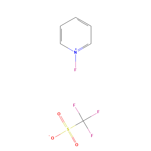 1-FLUOROPYRIDINIUM TRIFLATE (CAS: 107263-95-6) - Chemical Structure and Molecular Formula 