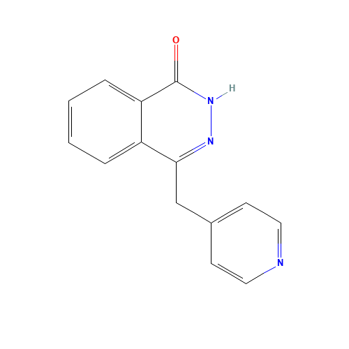 4-(4-PYRIDYLMETHYL)-1(2H)-PHTALAZINONE (CAS: 107558-48-5) - Chemical Structure and Molecular Formula 