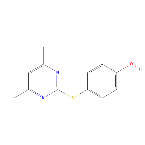 4-[(4,6-DIMETHYLPYRIMIDIN-2-YL)THIO]PHENOL (CAS: 107718-34-3) - Related Chemical Product