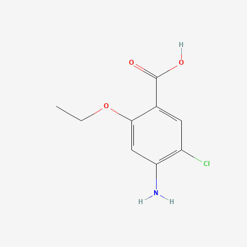 2-Ethoxy-4-amino-5-chlorobenzoic acid (CAS: 108282-38-8) - Chemical Structure and Molecular Formula 