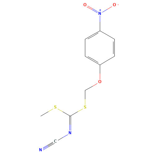 METHYL [(4-NITROPHENOXY)METHYL]CYANOCARBONIMIDODITHIOATE (CAS: 109349-04-4) - Related Chemical Product