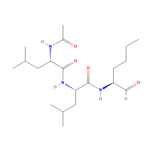 CALPAIN INHIBITOR I (CAS: 110044-82-1) - Chemical Structure and Molecular Formula 