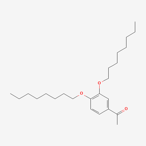 3',4'-(DIOCTYLOXY)ACETOPHENONE (CAS: 111195-33-6) - Chemical Structure and Molecular Formula 