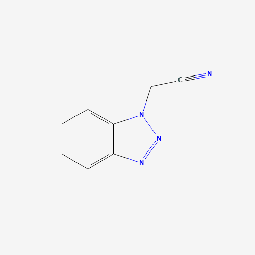 1H-BENZOTRIAZOLE-1-ACETONITRILE (CAS: 111198-08-4) - Chemical Structure and Molecular Formula 