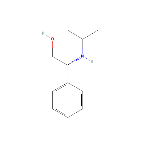 (R)-2-ISOPROPYLAMINO-2-PHENYLETHANOL (CAS: 112211-92-4) - Chemical Structure and Molecular Formula 
