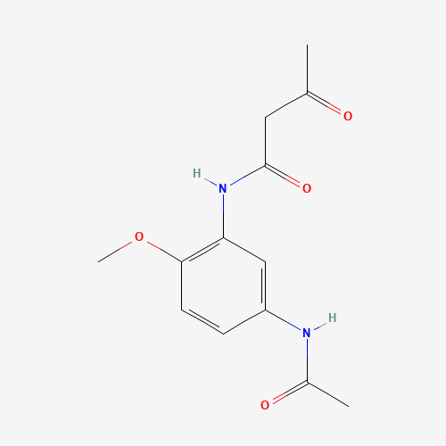 3-(N-ACETOACETO)AMINO-4-METHOXYACETANILIDE (CAS: 112854-88-3) - Chemical Structure and Molecular Formula 