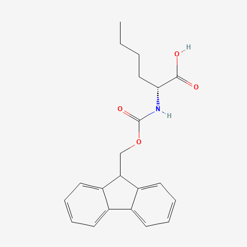 FMOC-D-NLE-OH (CAS: 112883-41-7) - Chemical Structure and Molecular Formula 
