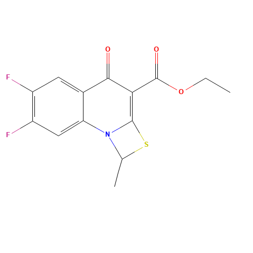 Ethyl 6,7-difluoro-1-methyl-4-oxo-4H-[1,3]thiazeto[3,2-a]quinoline-3-carboxylate (CAS: 113046-72-3) - Related Chemical Product