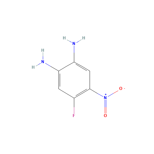 4-FLUORO-5-NITROBENZENE-1,2-DIAMINE (CAS: 113269-06-0) - Chemical Structure and Molecular Formula 