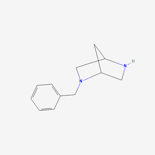 2-BENZYL-2,5-DIAZA-BICYCLO[2,2,1]HEPTANE (CAS: 114086-14-5) - Chemical Structure and Molecular Formula 