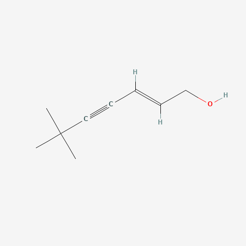 1-HYDROXY-6,6-DIMETHYL-2-HEPTENE-4-YNE (CAS: 114311-70-5) - Chemical Structure and Molecular Formula 