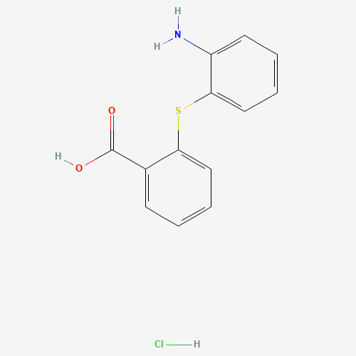 2-[(2-AMINOPHENYL)THIO]BENZOIC ACID HYDROCHLORIDE (CAS: 114724-41-3) - Chemical Structure and Molecular Formula 