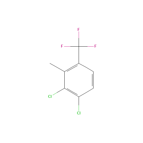 2,3-Dichloro-6-(trifluoromethyl)toluene (CAS: 115571-59-0) - Chemical Structure and Molecular Formula 