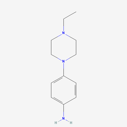 4-(4-Ethylpiperazin-1-ly)aniline (CAS: 115619-01-7) - Chemical Structure and Molecular Formula 