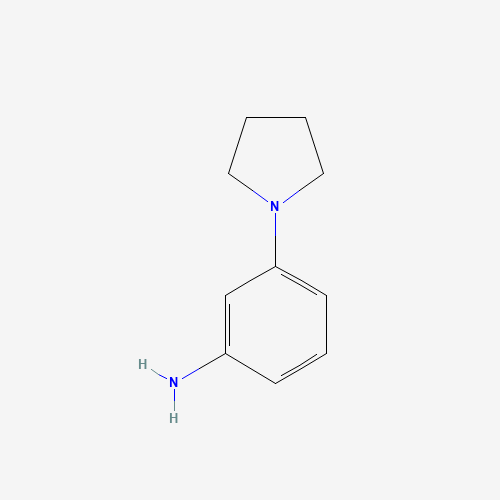 3-PYRROLIDIN-1-YL-PHENYLAMINE (CAS: 115833-93-7) - Chemical Structure and Molecular Formula 