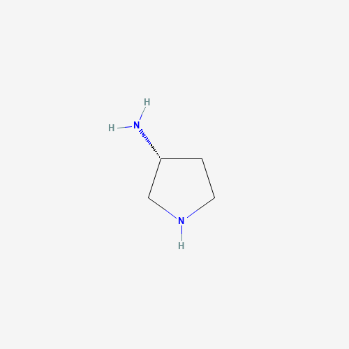 (R)-3-Aminopyrrolidine (CAS: 116183-82-5) - Chemical Structure and Molecular Formula 