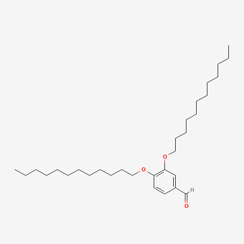 3',4'-(DIDODECYLOXY)BENZALDEHYDE (CAS: 117241-25-5) - Chemical Structure and Molecular Formula 