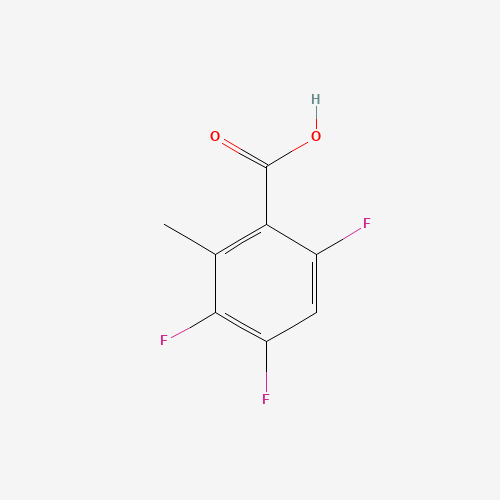 2-METHYL-3,4,6-TRIFLUORO BENZOIC ACID (CAS: 119916-22-2) - Chemical Structure and Molecular Formula 