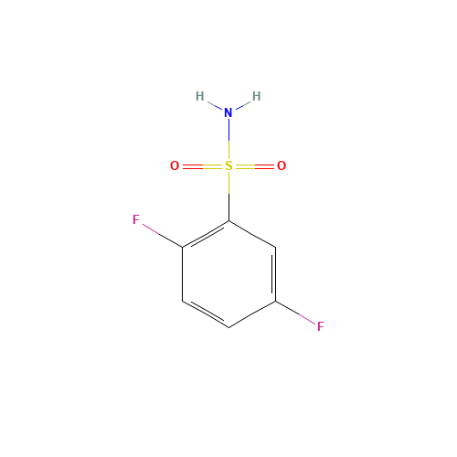 2,5-DIFLUOROBENZENESULFONAMIDE (CAS: 120022-63-1) - Chemical Structure and Molecular Formula 
