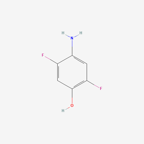 4-AMINO-2,5-DIFLUOROPHENOL (CAS: 120103-19-7) - Chemical Structure and Molecular Formula 