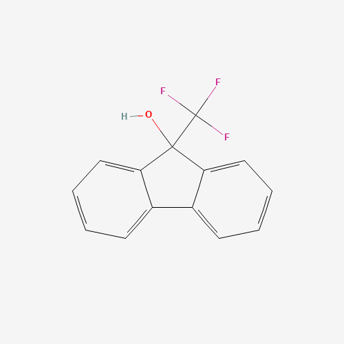 9-TRIFLUOROMETHYL-9H-FLUOREN-9-OL (CAS: 120747-41-3) - Chemical Structure and Molecular Formula 
