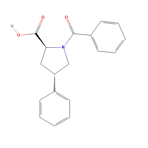 trans-1-Benzoyl-4-phenyl-L-proline (CAS: 120851-71-0) - Related Chemical Product