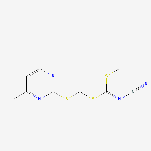 [(4,6-DIMETHYLPYRIMIDIN-2-YLTHIO)METHYL] METHYLCYANOCARBONIMIDODITHIOATE (CAS: 120958-21-6) - Related Chemical Product