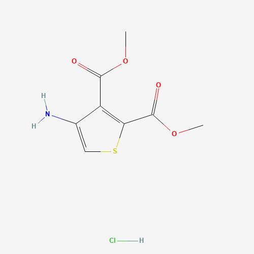 Dimethyl 4-aminothiophene-2,3-dicarboxylate hydrochloride (CAS: 121071-71-4) - Chemical Structure and Molecular Formula 