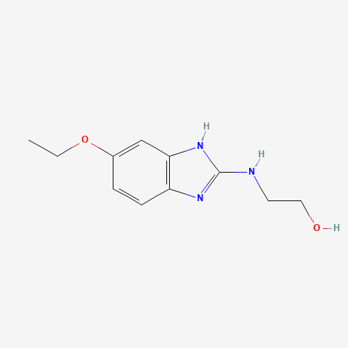 2-(5-ETHOXY-1H-BENZOIMIDAZOL-2-YLAMINO)-ETHANOL (CAS: 121477-79-0) - Chemical Structure and Molecular Formula 