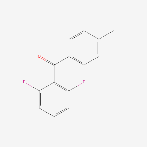 2,6-DIFLUORO-4'-METHYLBENZOPHENONE (CAS: 122041-25-2) - Chemical Structure and Molecular Formula 