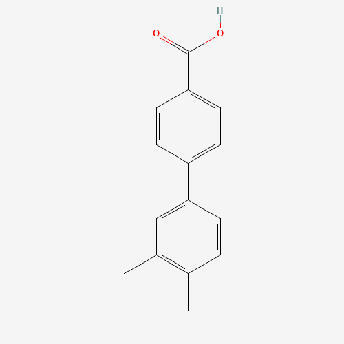 3',4'-DIMETHYL-BIPHENYL-4-CARBOXYLIC ACID (CAS: 122294-09-1) - Chemical Structure and Molecular Formula 