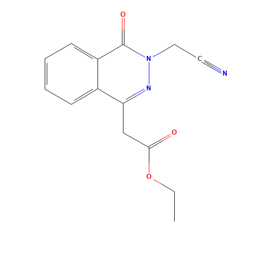 ETHYL 2-[3-(CYANOMETHYL)-4-OXO-3,4-DIHYDROPHTHALAZIN-1-YL]ACETATE (CAS: 122665-86-5) - Related Chemical Product