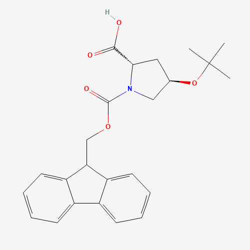 Fmoc-4-tert-butoxy-L-proline (CAS: 122996-47-8) - Chemical Structure and Molecular Formula 