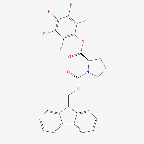 FMOC-PRO-OPFP (CAS: 125281-38-1) - Chemical Structure and Molecular Formula 